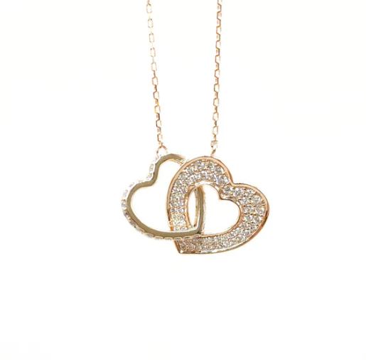 DOUBLE HEART PENDANT