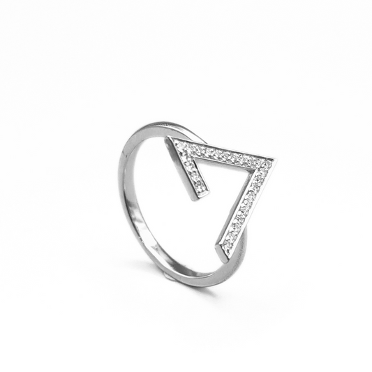 SEMI  TRIANGLE RING